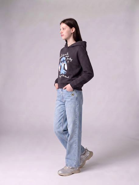 Sweat à capuche Lilo et Stitch fille anthracite 4 - vertbaudet enfant 