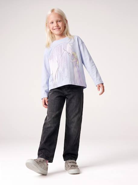 T-shirt manches longues La Reine des Neiges bleu ciel 5 - vertbaudet enfant 