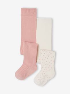 -Lot de 2 collants bébé fille