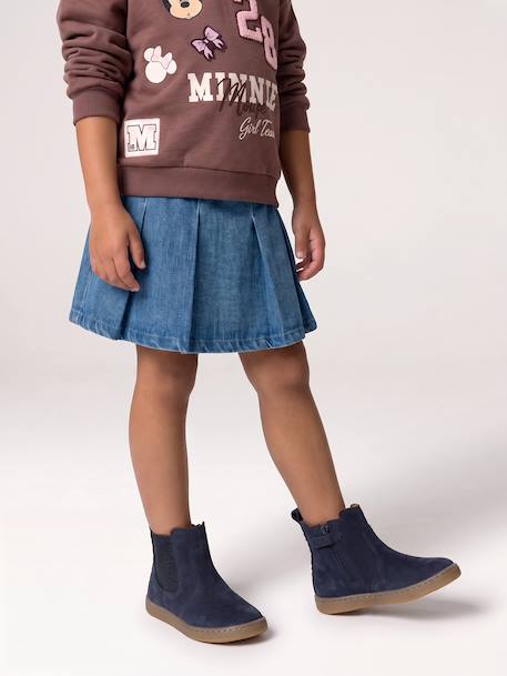 Jupe denim fille denim brut 7 - vertbaudet enfant 