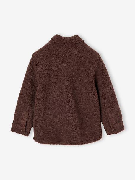 Chemise garçon en sherpa écru+noisette 8 - vertbaudet enfant 