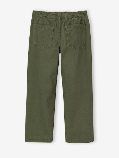 Pantalon large garçon bleu nuit+kaki 8 - vertbaudet enfant 