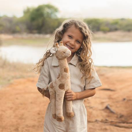 Peluche girafe safari friends (25 cm) Beige, marron 4 - vertbaudet enfant 