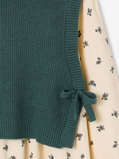 Ensemble robe enfant fille vert 5 - vertbaudet enfant 