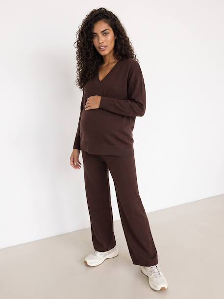 Ensemble pantalon grossesse chocolat 2 - vertbaudet enfant 