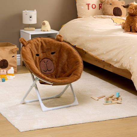 Fauteuil pliant capybara - falten Marron 1 - vertbaudet enfant 