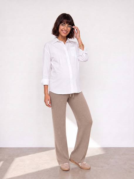 Pantalon de grossesse style yoga beige 1 - vertbaudet enfant 