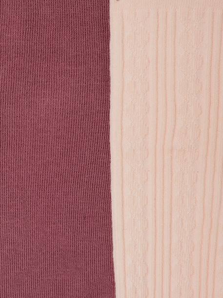 Lot de 2 collants fille rose pâle 2 - vertbaudet enfant 