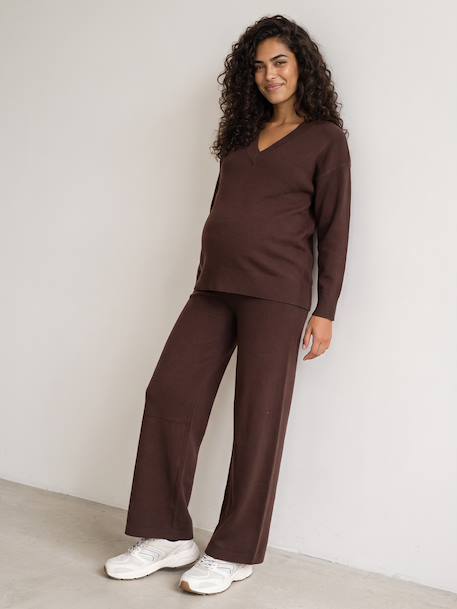 Ensemble pantalon grossesse chocolat 3 - vertbaudet enfant 