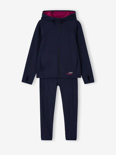 Ensemble de sport enfant fille marine 1 - vertbaudet enfant 