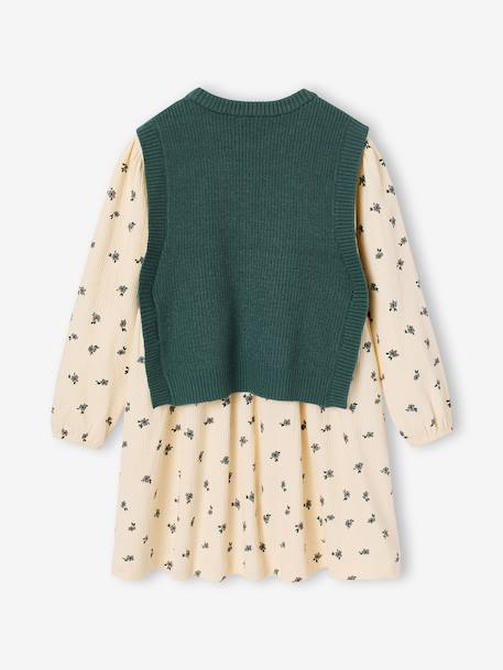 Ensemble robe enfant fille vert 4 - vertbaudet enfant 