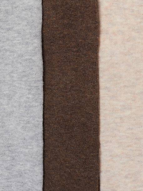 Lot de 3 collants bébé maille beige+Blanc/rose clair/gris chiné+brun+écru+vieux rose 7 - vertbaudet enfant 