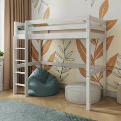 Chambre et rangement-Chambre-Lit bébé, lit enfant-Lit mezzanine bois massif aaron