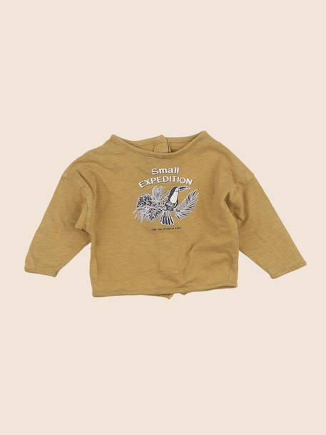 Tee-shirt - 6 mois Marron 1 - vertbaudet enfant 