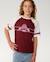 T-shirt à manches courtes fille relax dolphin archive Dark plum 6 - vertbaudet enfant 