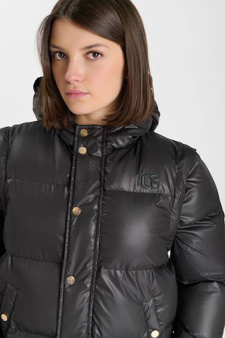 Doudoune à capuche ingegi Black 6 - vertbaudet enfant 