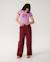 Pantalon en velour fille keepsakes washed Dark plum 4 - vertbaudet enfant 