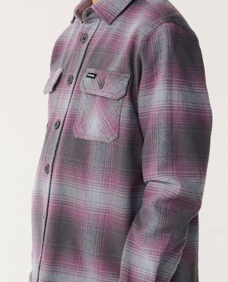 Chemise manches longues en flanelle count enfant Charcoal grey+Kaki rock+Taupe 5 - vertbaudet enfant 
