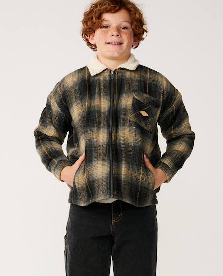 Veste sherpa garçon surf Black 6 - vertbaudet enfant 