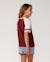 T-shirt à manches courtes fille relax dolphin archive Dark plum 3 - vertbaudet enfant 
