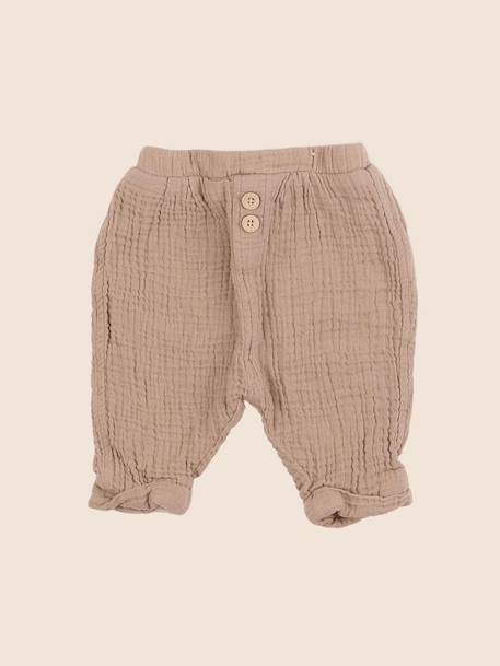 Pantalon doublé velours - 3 mois Marron 1 - vertbaudet enfant 