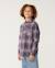 Chemise manches longues en flanelle count enfant Charcoal grey+Kaki rock+Taupe 2 - vertbaudet enfant 