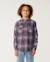 Chemise manches longues en flanelle count enfant Charcoal grey+Kaki rock+Taupe 1 - vertbaudet enfant 