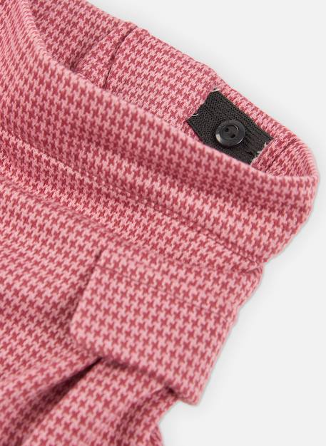 Jupe-short fille maille pied-de-poule Rose 4 - vertbaudet enfant 