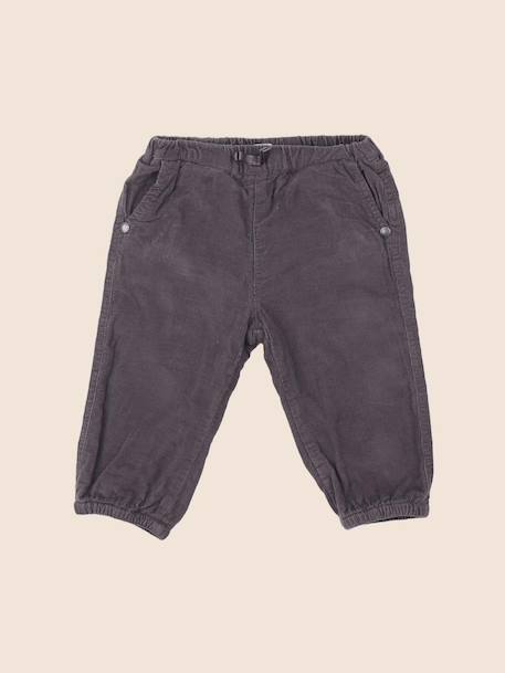 Pantalon doublé - 9 mois Gris 1 - vertbaudet enfant 