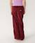 Pantalon en velour fille keepsakes washed Dark plum 3 - vertbaudet enfant 