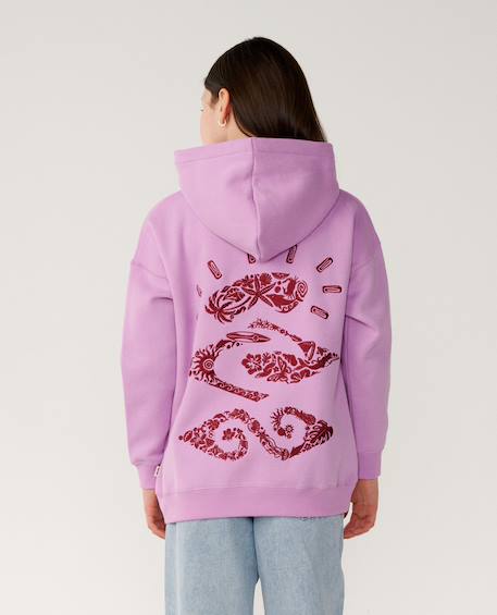 Sweat à capuche fille sunkissed search Lilac+Ocean 4 - vertbaudet enfant 