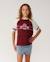 T-shirt à manches courtes fille relax dolphin archive Dark plum 1 - vertbaudet enfant 