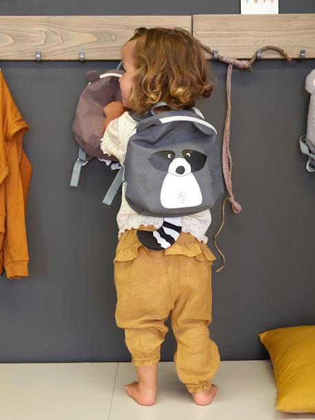 Sac à dos tiny crèche About friends LÄSSIG lion jaune+raton laveur gris 13 - vertbaudet enfant 