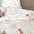 Parure de lit percale coton bio Arc-en-ciel+Caramel+Forêt+Petit buis+Sable+Sapins+Vert sauge 12 - vertbaudet enfant 