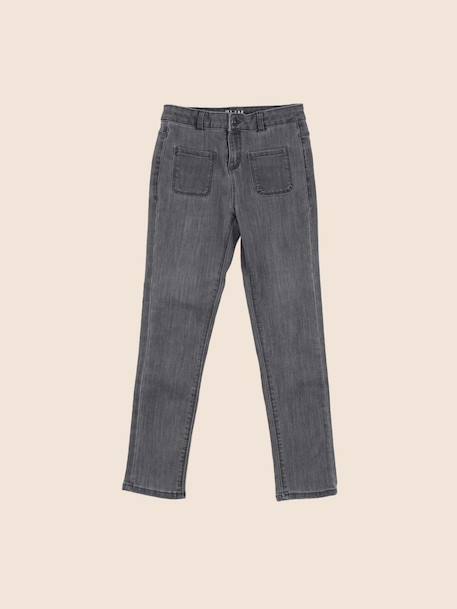 Jean - 8 ans Gris 1 - vertbaudet enfant 