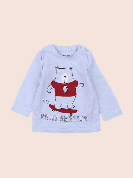 Tee-shirt - 3 mois Bleu 1 - vertbaudet enfant 