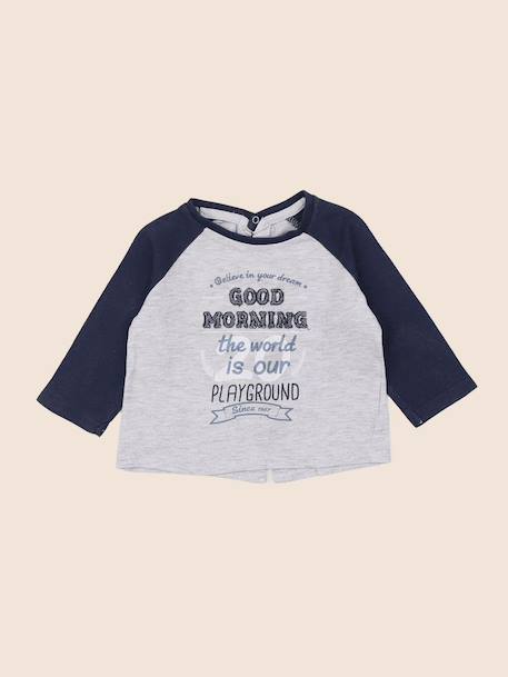 Tee-shirt - 6 mois Bleu 1 - vertbaudet enfant 