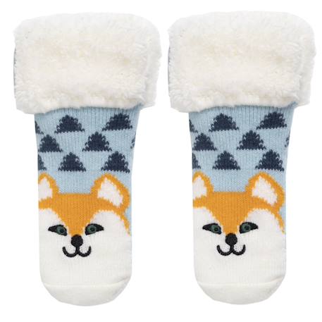 Chaussettes fourrées enfant bleu 1/8 ans Bleu 1 - vertbaudet enfant 
