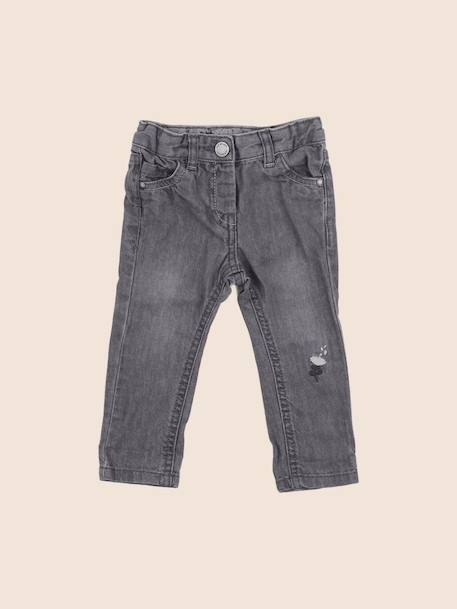 Jean - 6 mois Gris 1 - vertbaudet enfant 