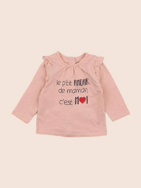 Tee-shirt - 3 mois Rose 1 - vertbaudet enfant 