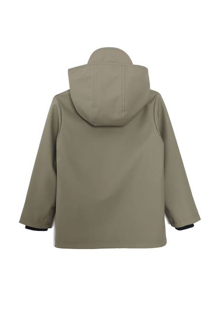 Ciré imperméable à capuche garçon Kaki clair 3 - vertbaudet enfant 