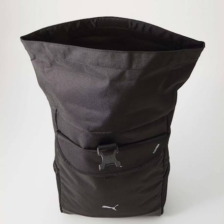 Sac à dos fille modèle roll top backpack Noir black 1 - vertbaudet enfant 