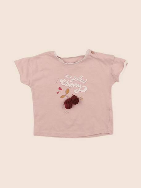 Tee-shirt - 12 mois Rose 1 - vertbaudet enfant 