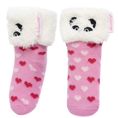 Chaussettes fourrées enfant rose 1/8 ans Rose 2 - vertbaudet enfant 