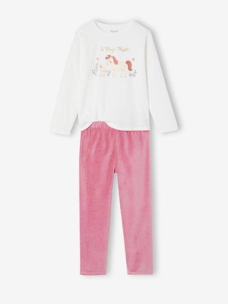 Lot de 2 pyjamas fille écru 1 - vertbaudet enfant 