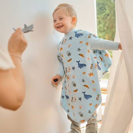 Bavoir boo évolutif 6 mois - 4 ans deep sea Gris 3 - vertbaudet enfant 