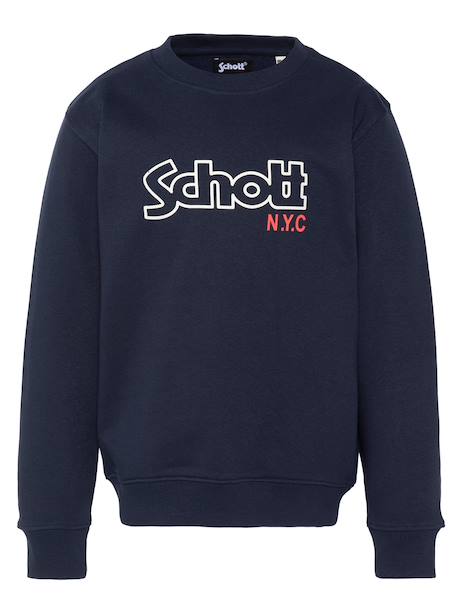 Sweatshirt col rond Gris chiné+Marine+Noir 7 - vertbaudet enfant 