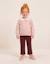 Ensemble sweat et pantalon en coton Rose clair 1 - vertbaudet enfant 