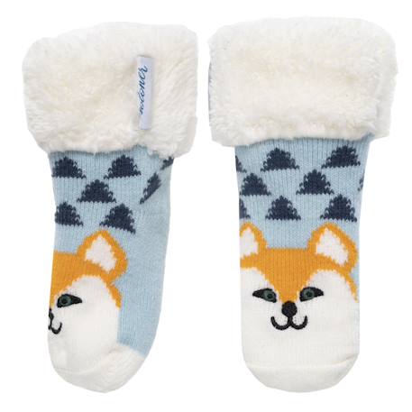 Chaussettes fourrées enfant bleu 1/8 ans Bleu 2 - vertbaudet enfant 