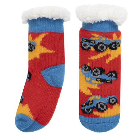 Chaussettes fourrées enfant rouge 1/8 ans Rouge 2 - vertbaudet enfant 